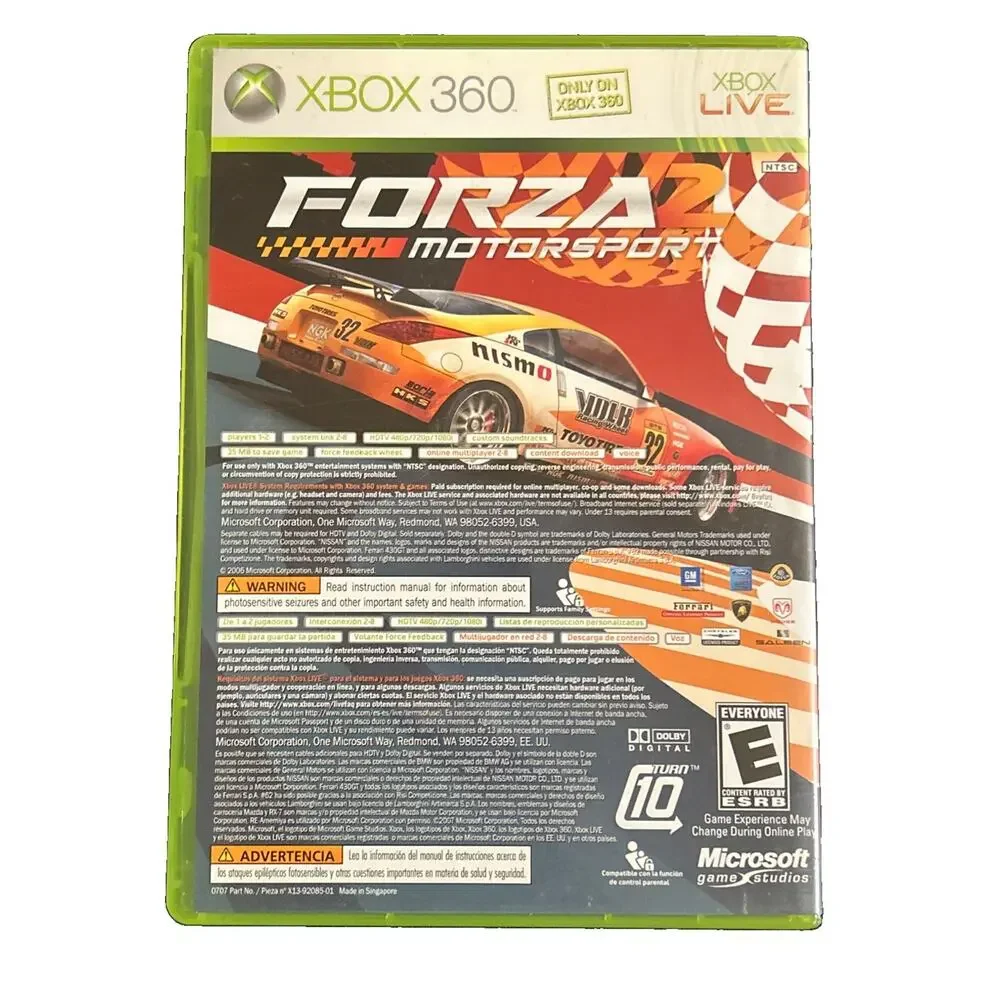 Marvel Ultimate Alliance & Forza 2 XBox 360 2 Disc Set 2 Manuals Tested Working
